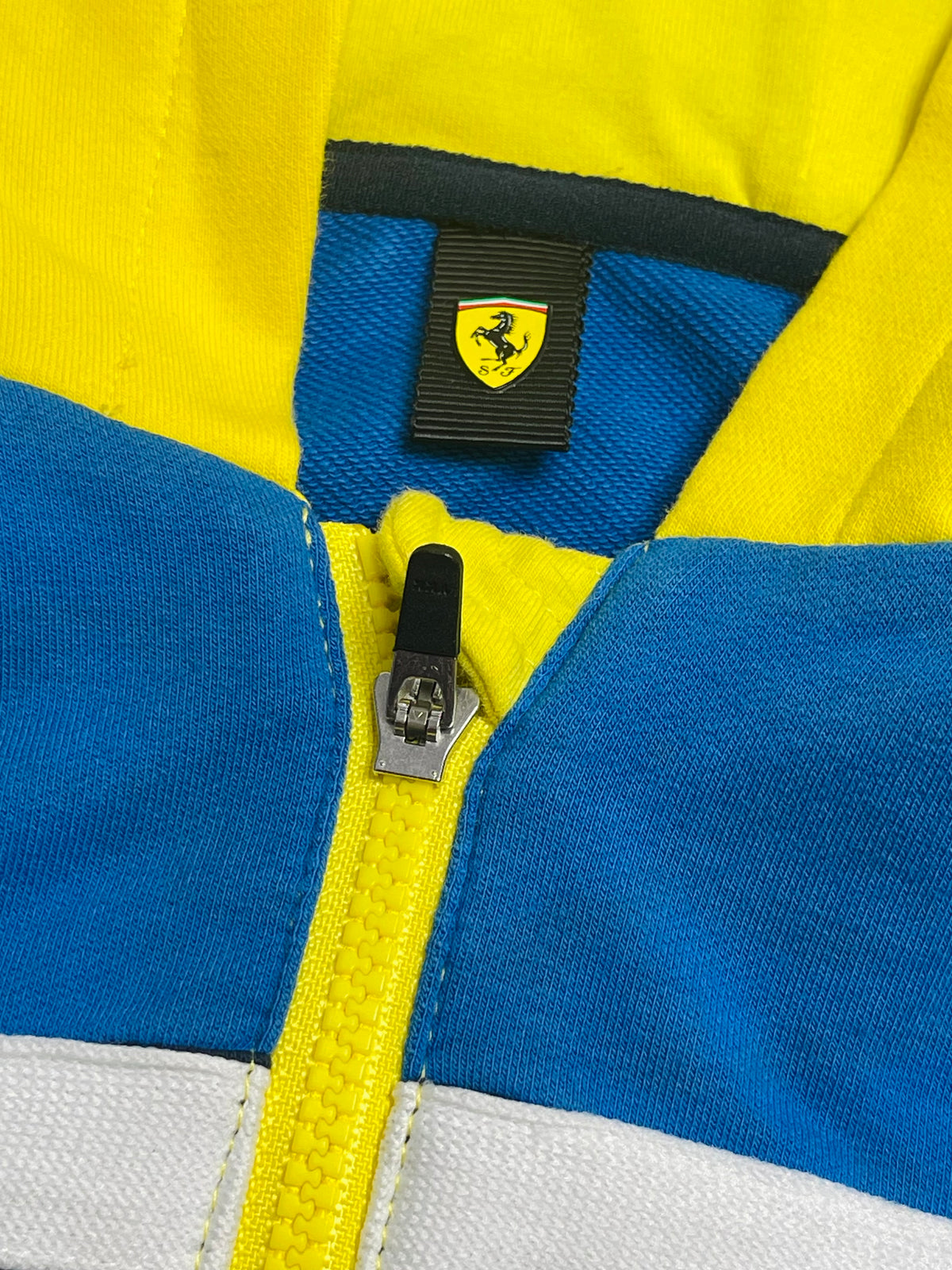 Scuderia Ferrari Colorblock Zip-Up Hoodie Jacket | Kids