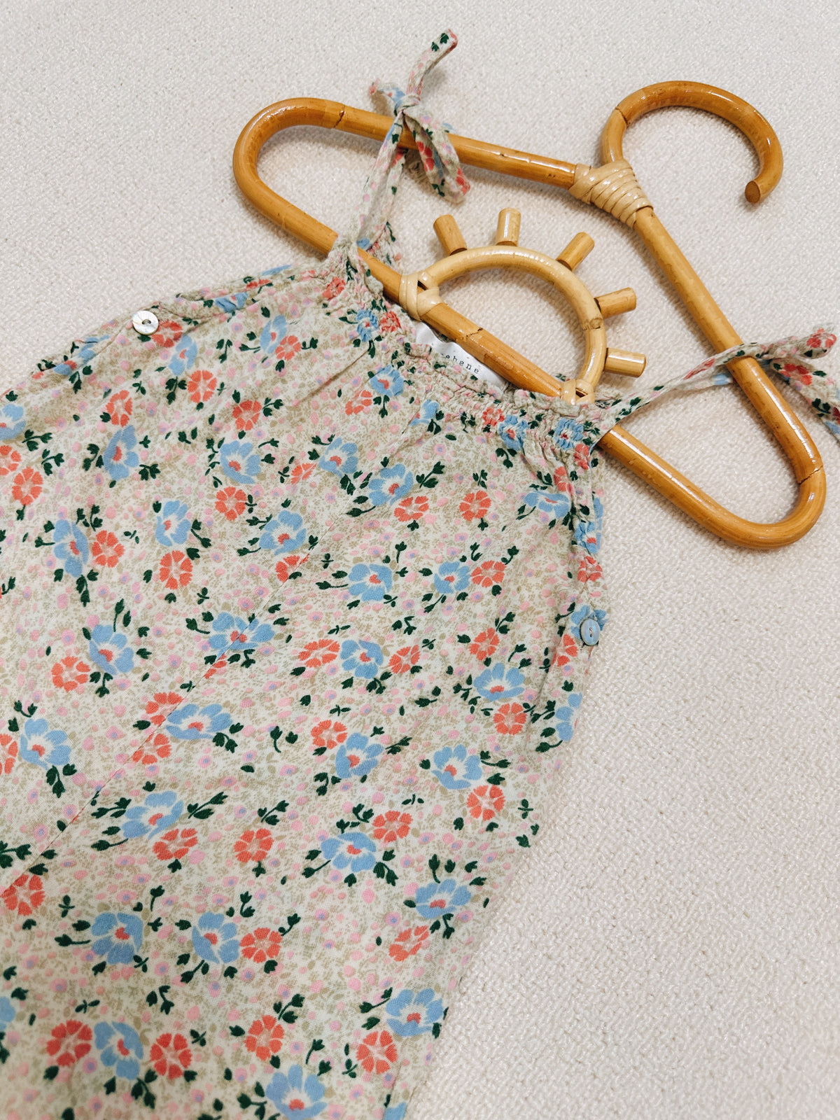 Benebene Floral Tie-Strap Jumpsuit
