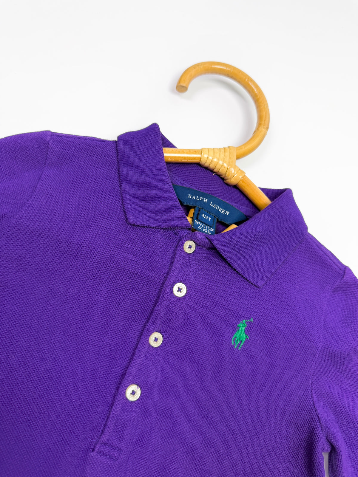 Ralph Lauren Purple Polo Dress with Belt Detail