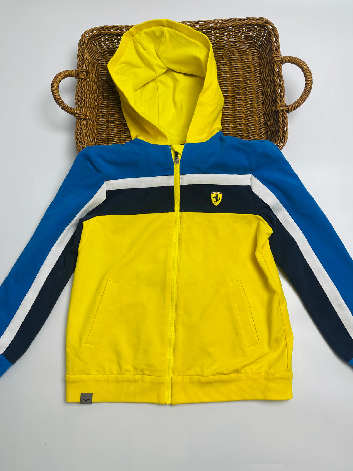 Scuderia Ferrari Colorblock Zip-Up Hoodie Jacket | Kids