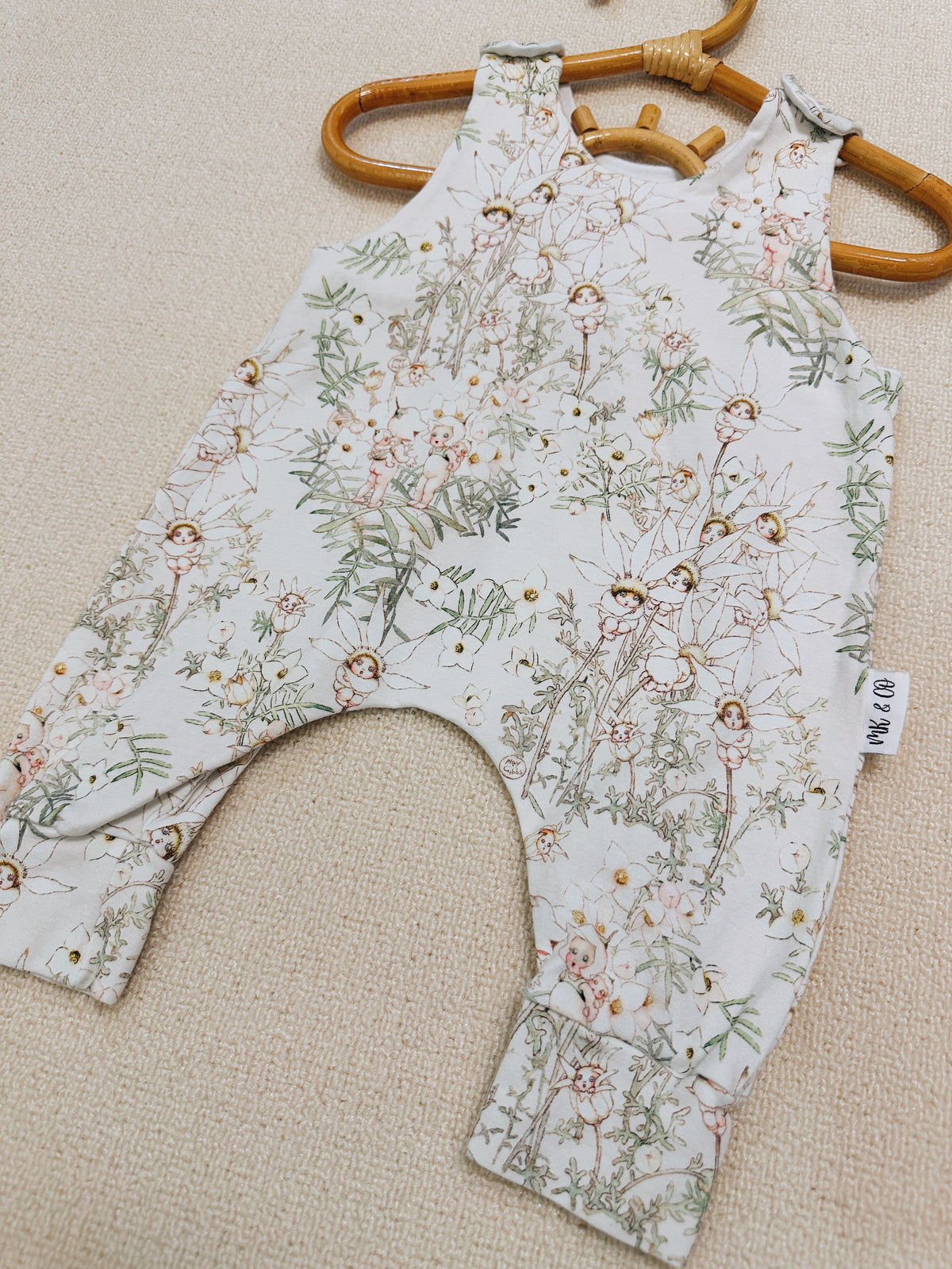 Floral Fairy Print Overall