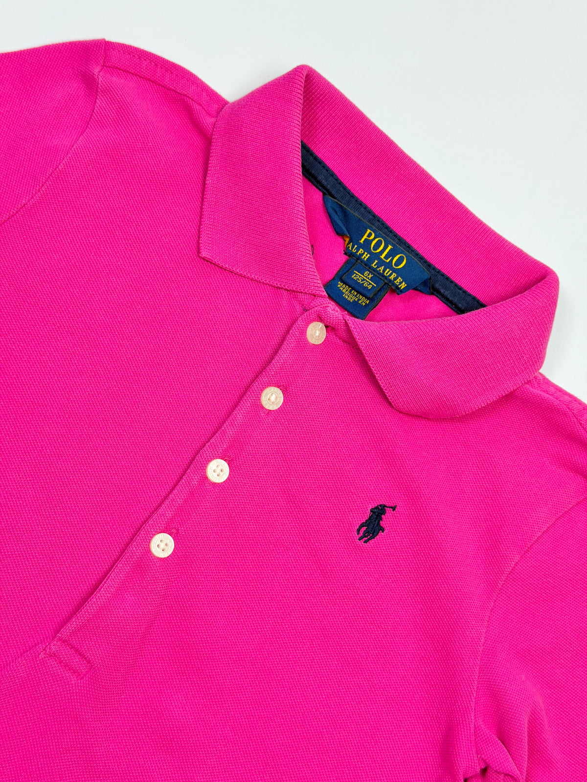 Polo Ralph Lauren Hot Pink Long-Sleeve Polo Dress