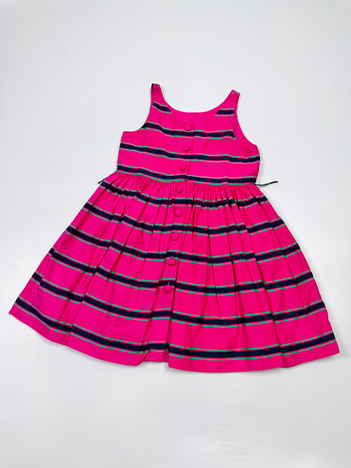 Ralph Lauren Pink Striped Button Dress