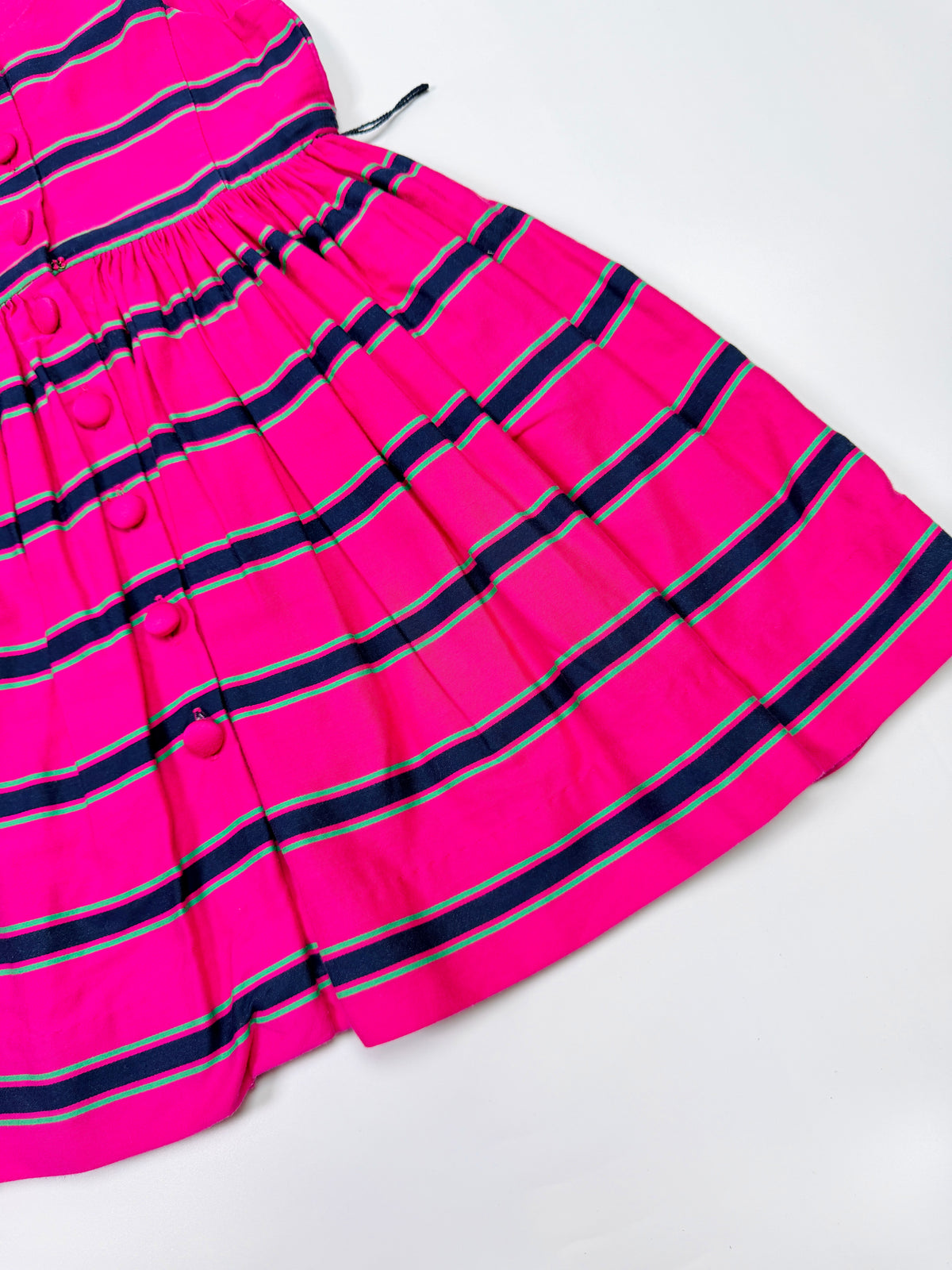 Ralph Lauren Pink Striped Button Dress