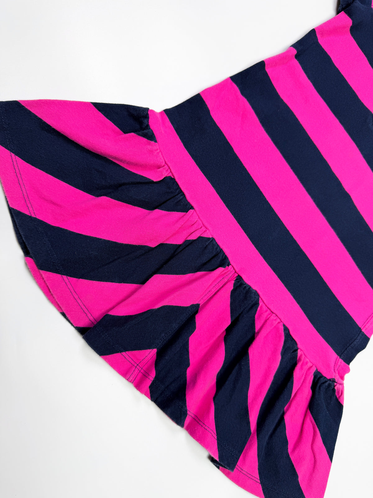 Ralph Lauren Pink & Navy Striped Polo Dress