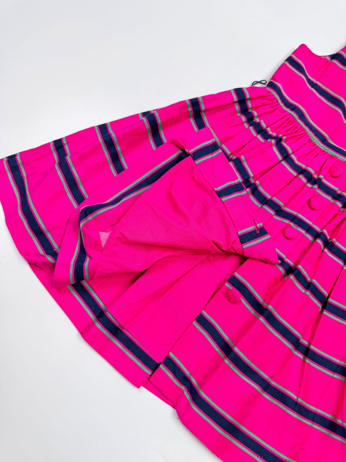 Ralph Lauren Pink Striped Button Dress