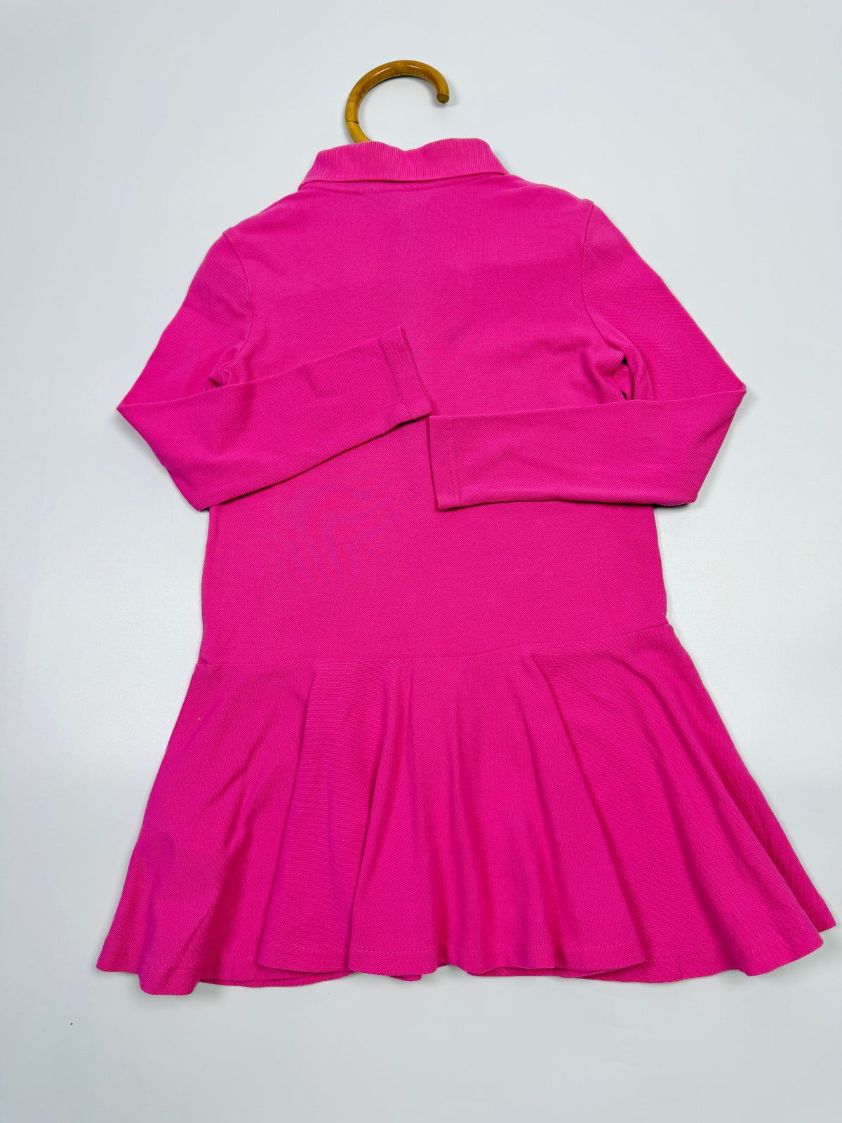 Ralph Lauren Hot Pink Long-Sleeve Polo Dress