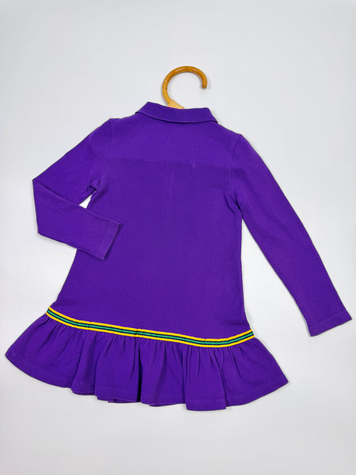 Ralph Lauren Purple Polo Dress with Belt Detail