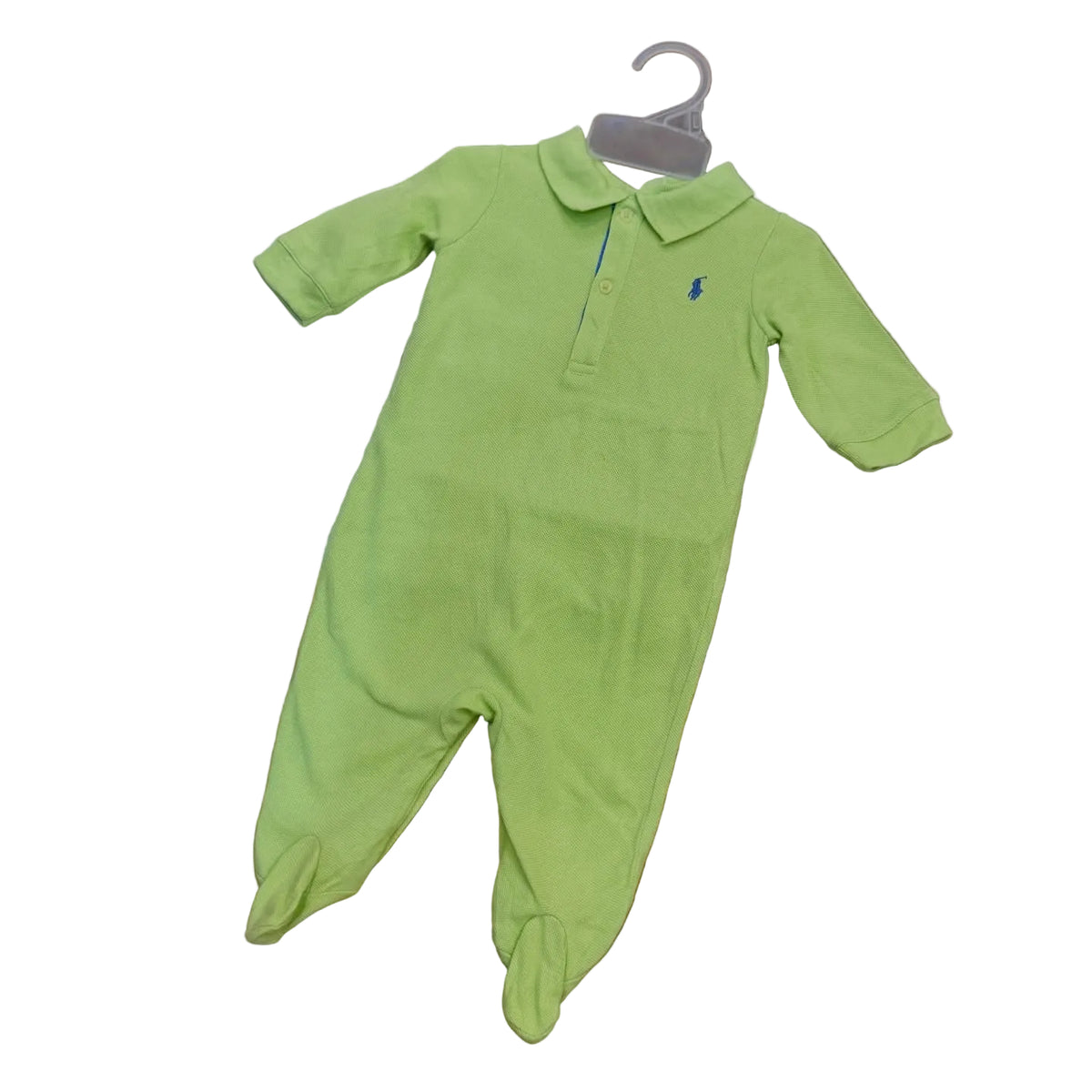 Ralph Lauren lime green long sleeve polo coverall