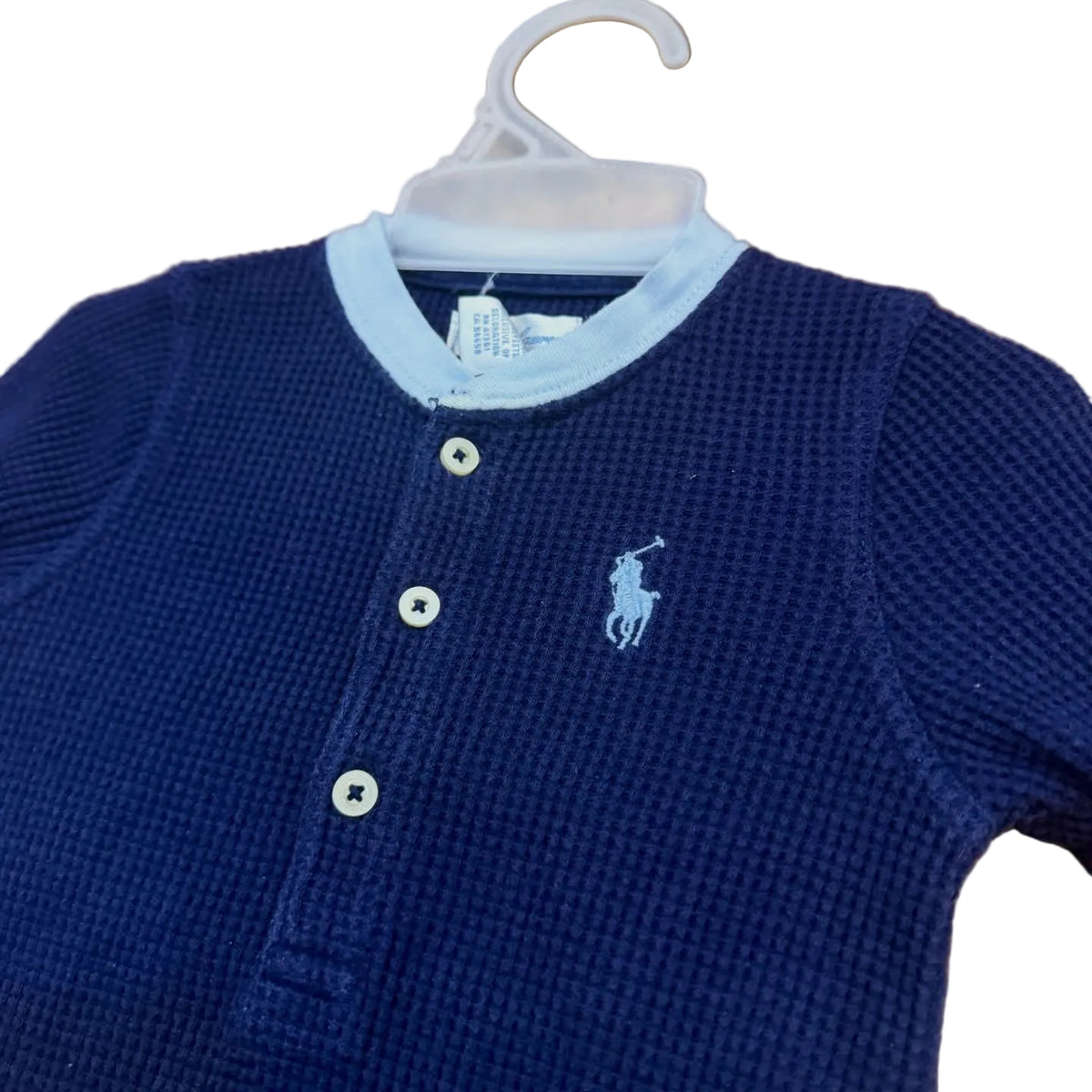 Ralph Lauren textured waffle-knit overall