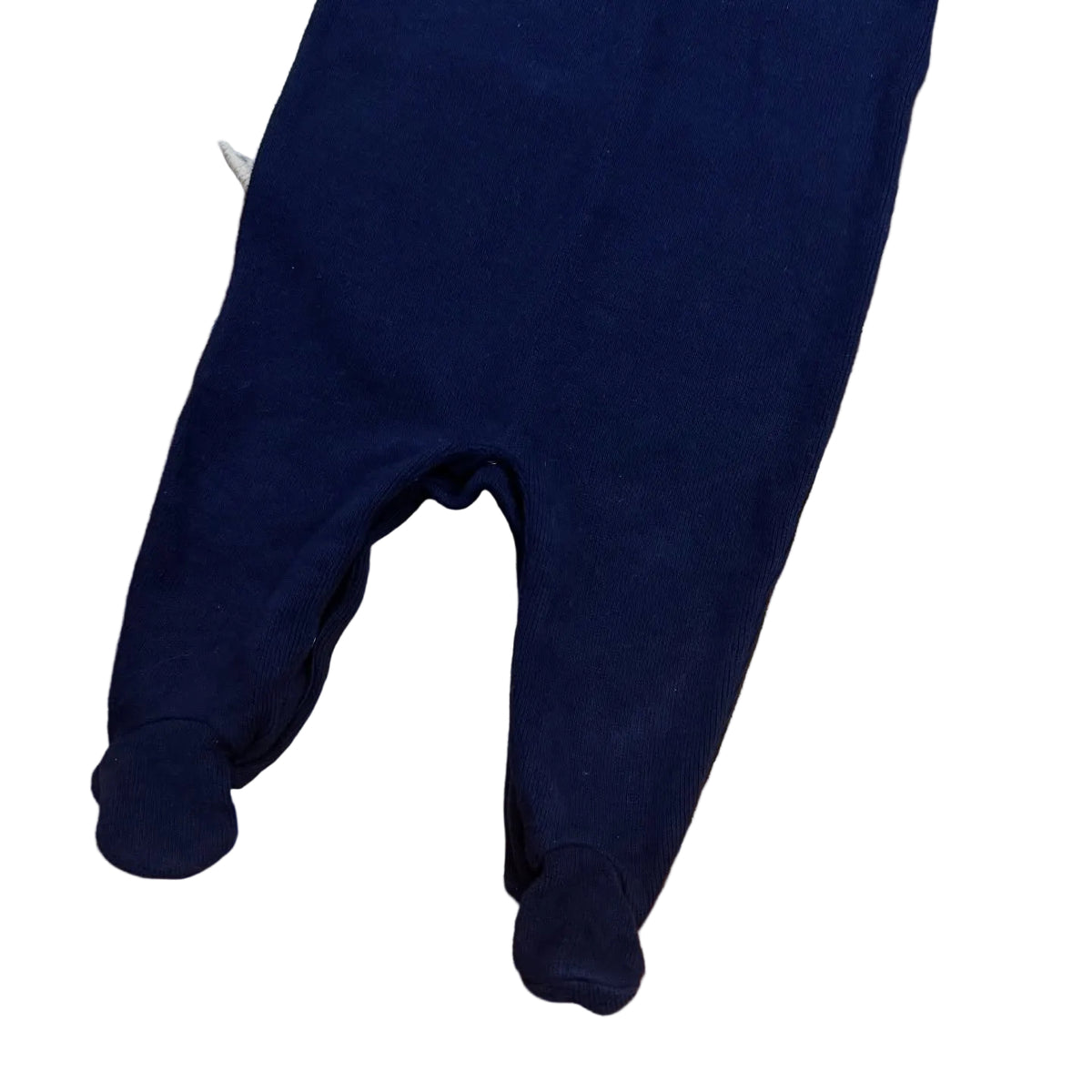 Ralph Lauren navy button-up footie