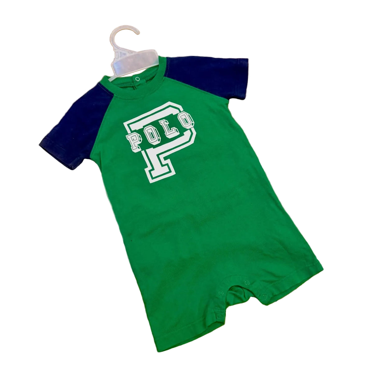 Ralph Lauren varsity short sleeve romper