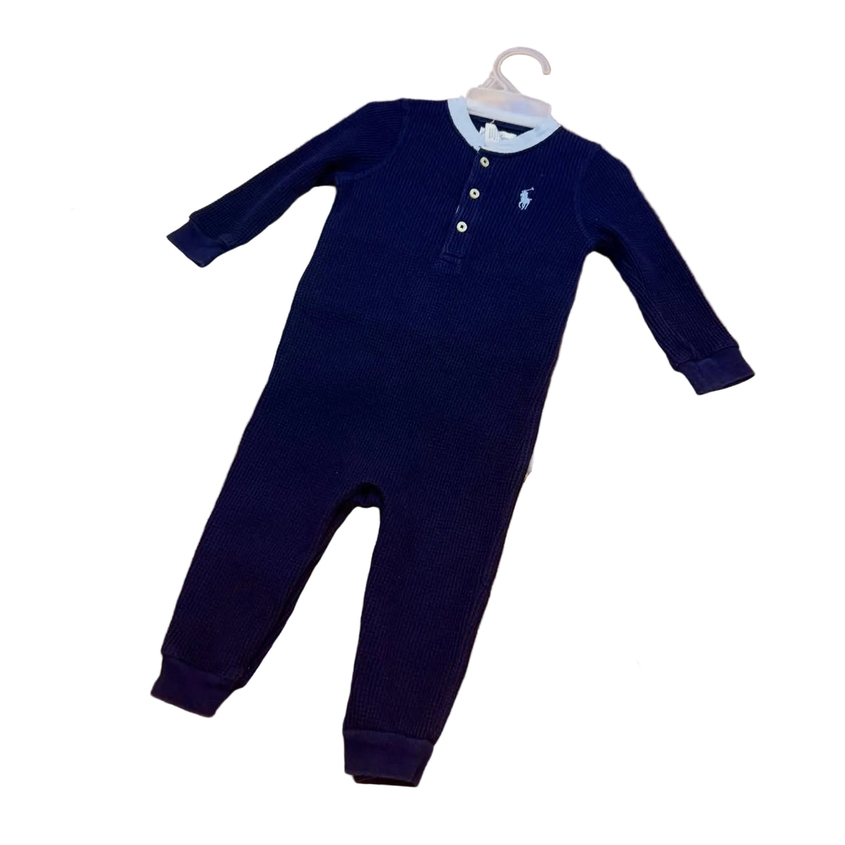 Ralph Lauren textured waffle-knit overall