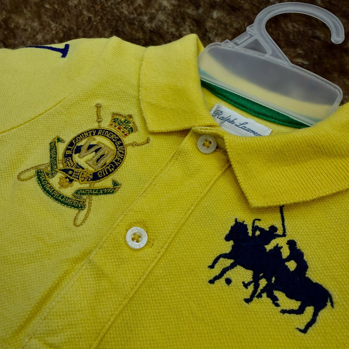 Ralph Lauren crested polo romper