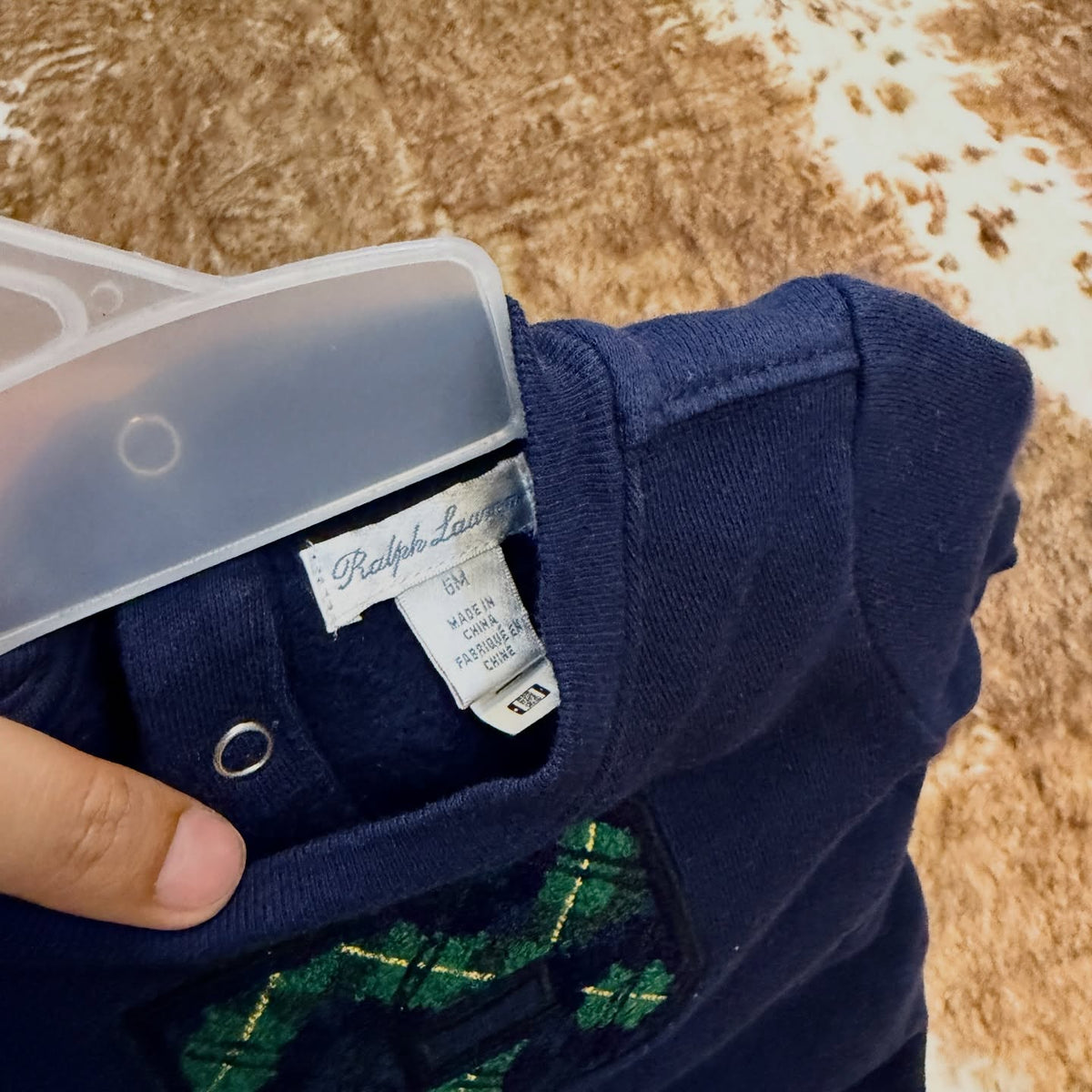 Ralph Lauren “p” varsity patch longsleeve