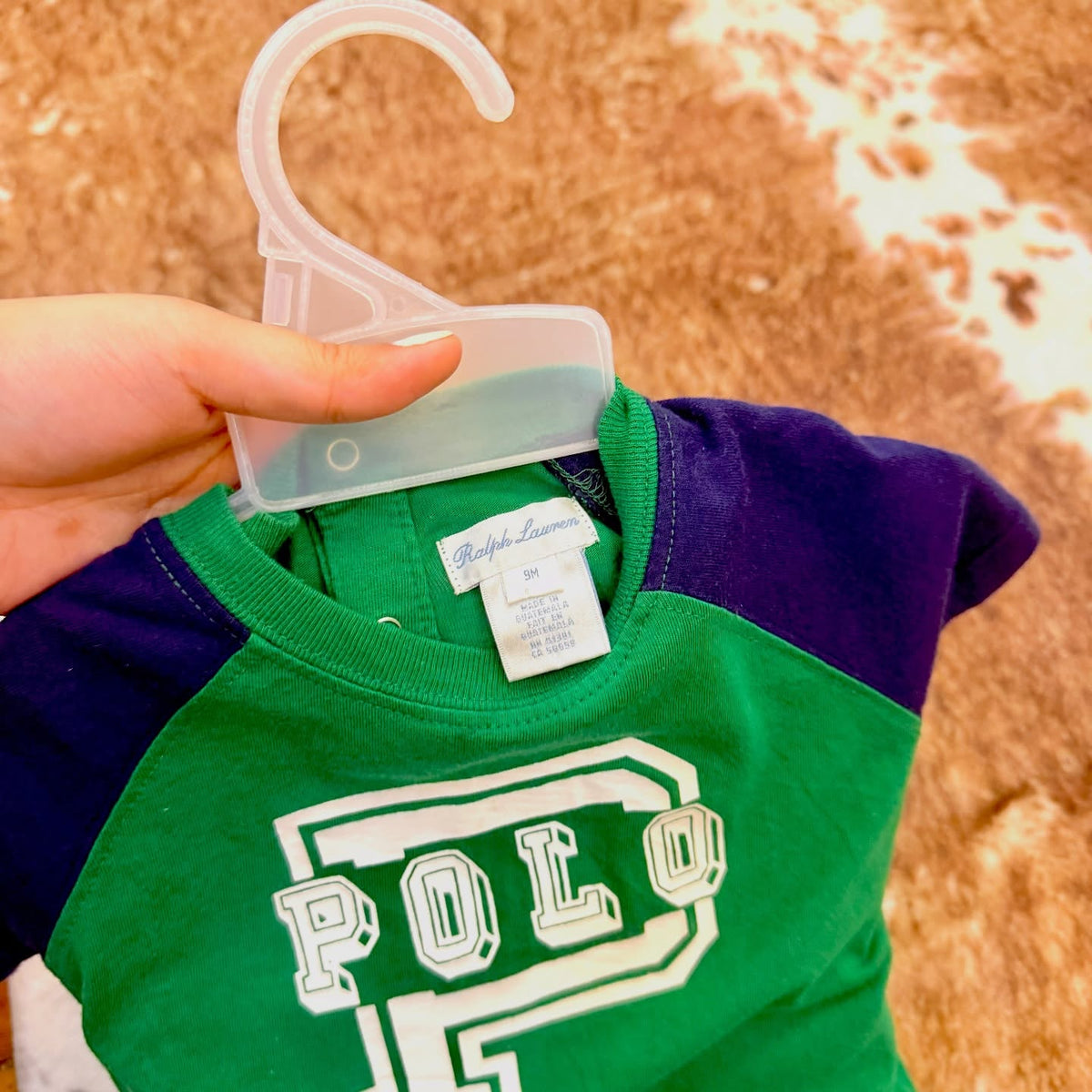Ralph Lauren varsity short sleeve romper
