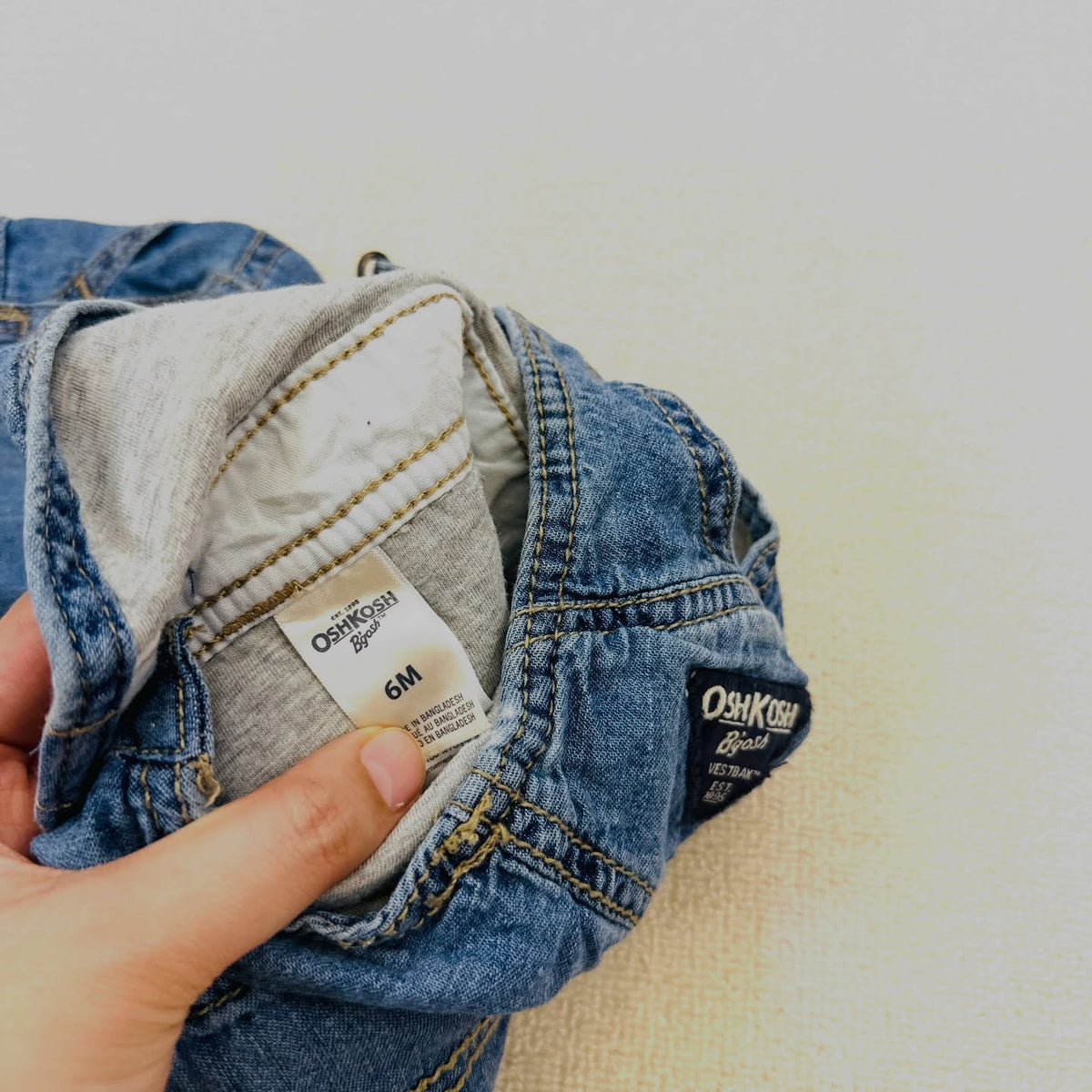 OshKosh B'gosh denim carpenter overalls