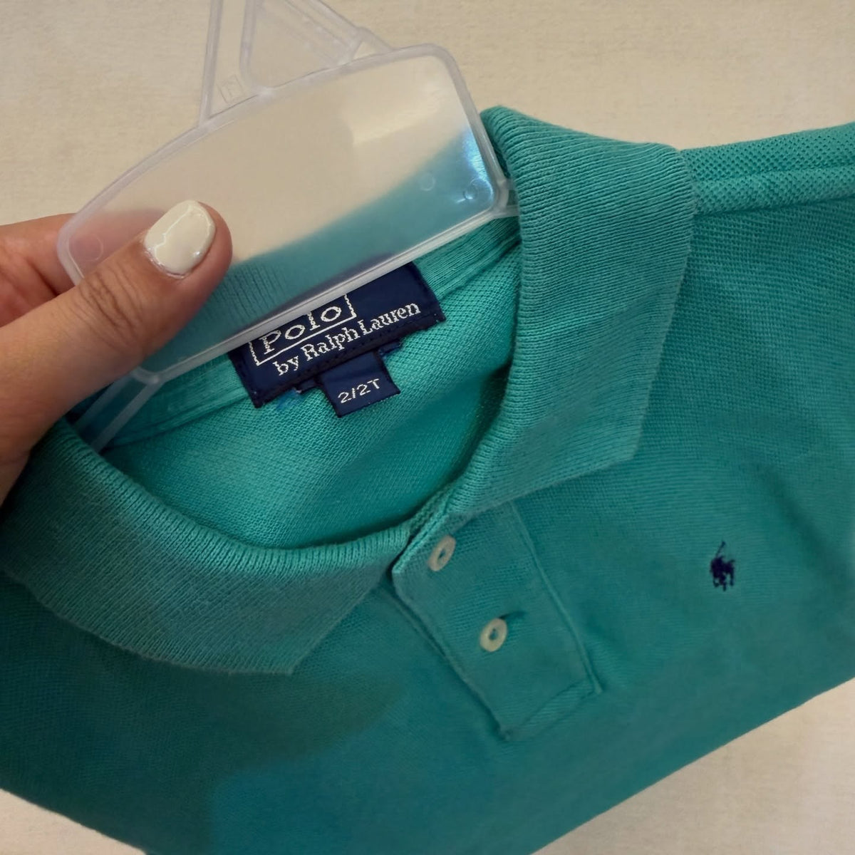 Ralph Lauren classic pique teal polo