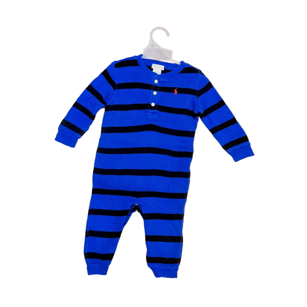 Ralph Lauren striped waffle-knit overall fave!