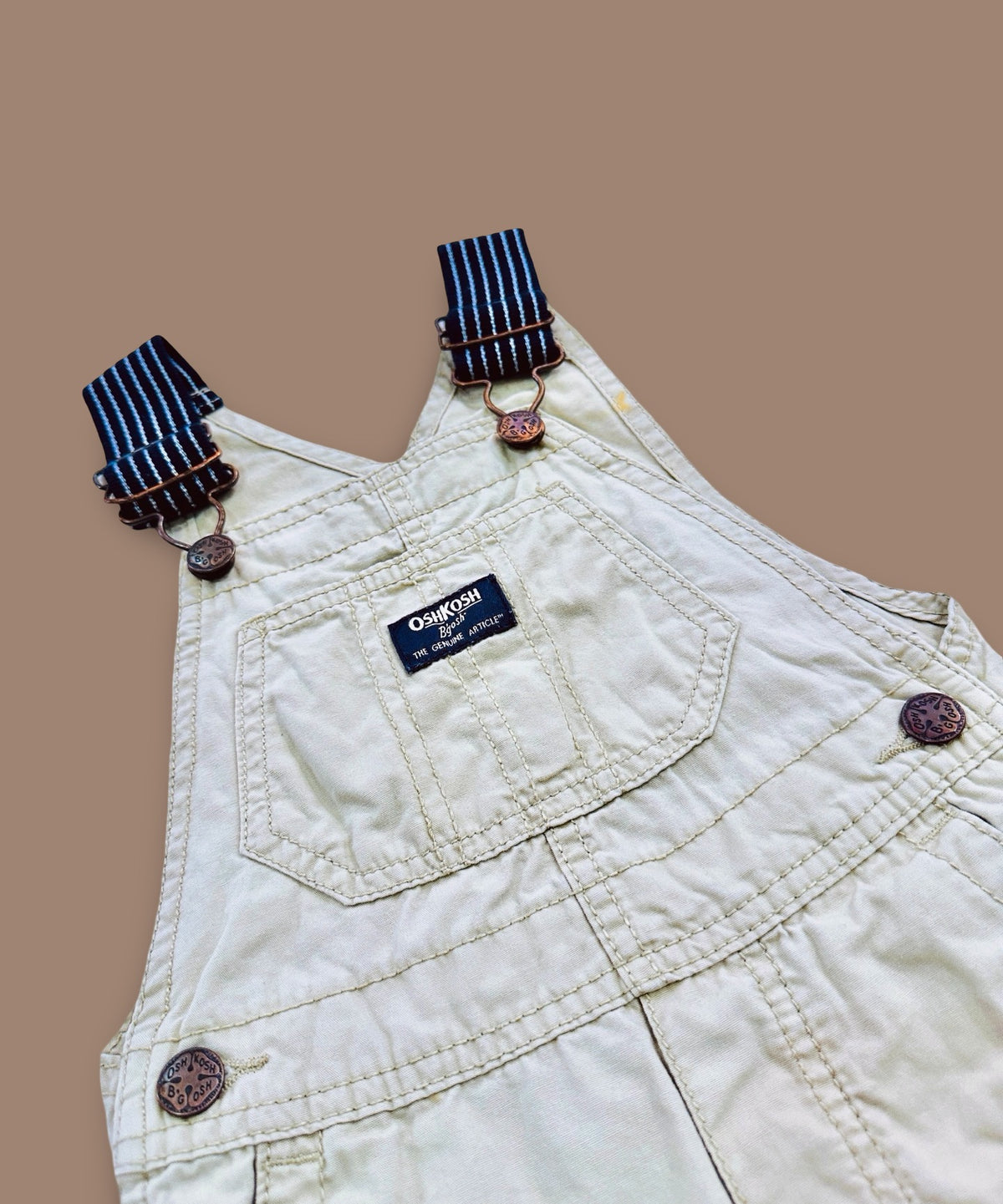 OshKosh B'gosh khaki canvas shortalls