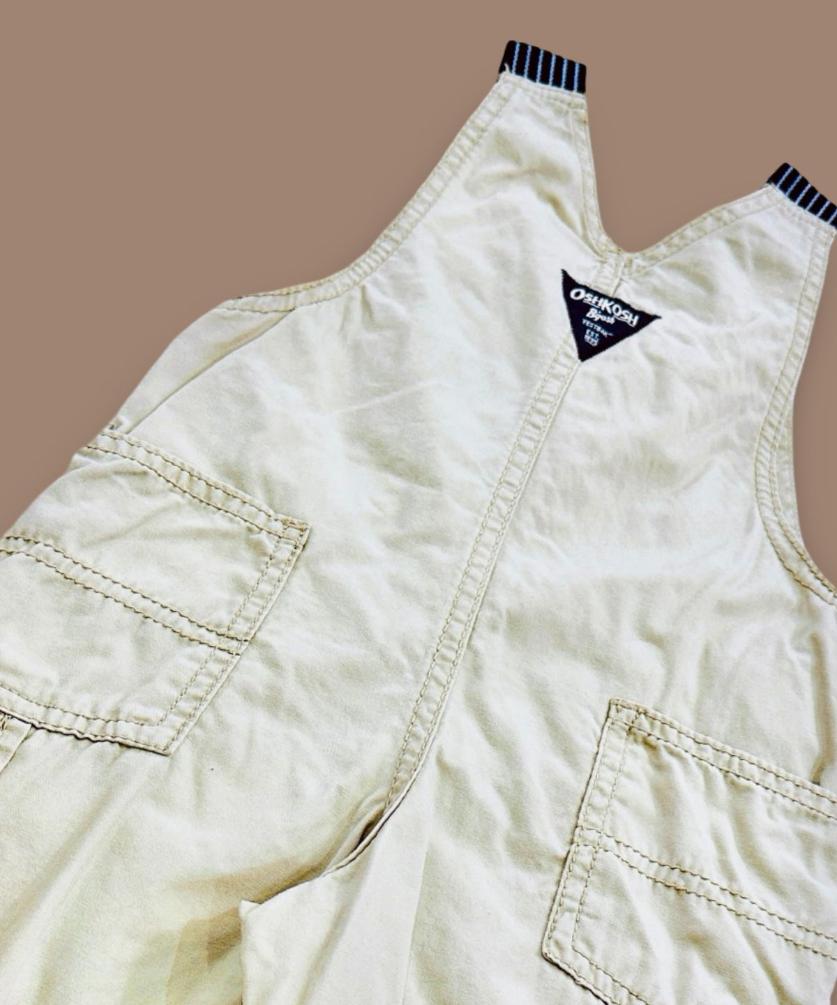 OshKosh B'gosh khaki canvas shortalls