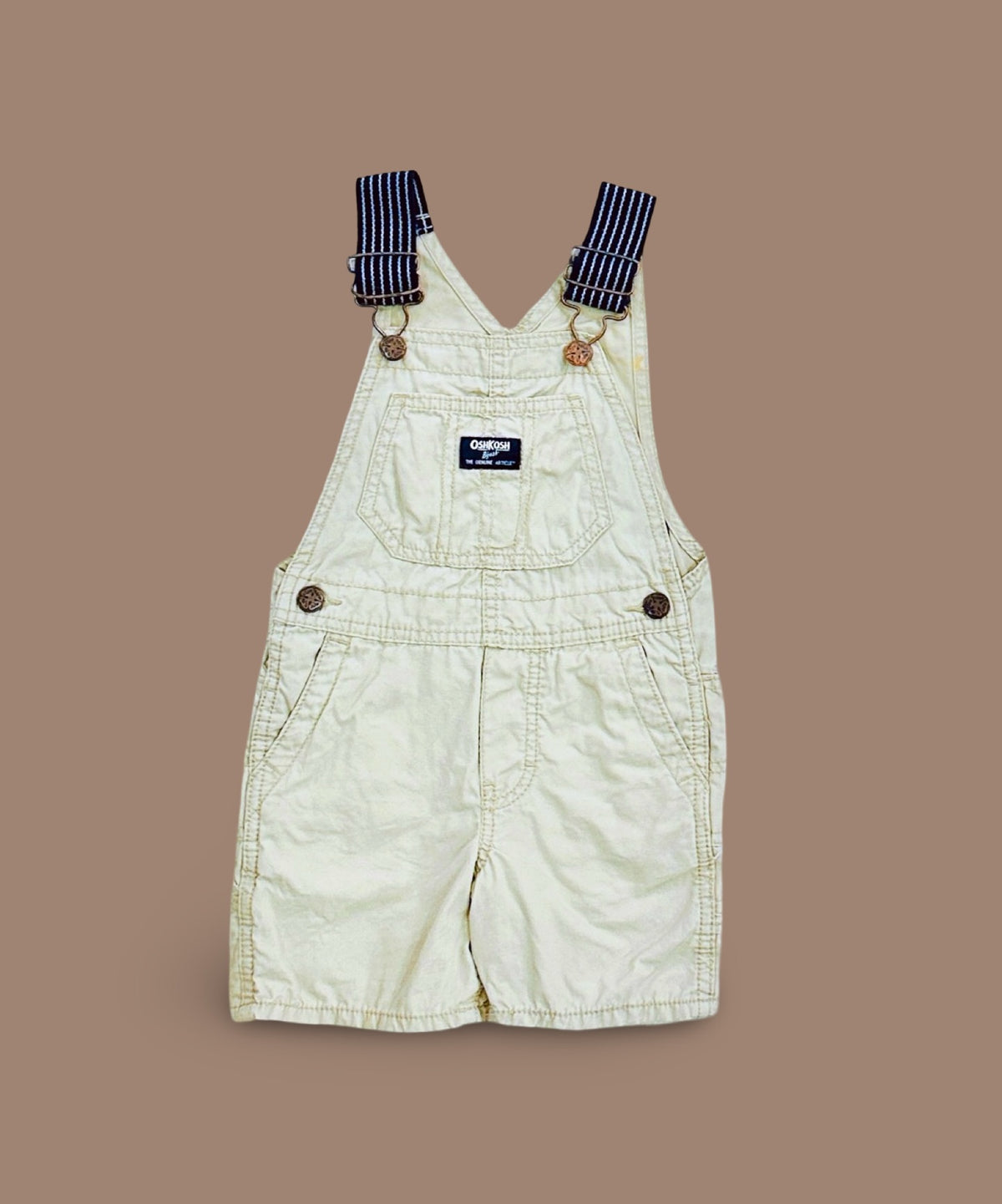 OshKosh B'gosh khaki canvas shortalls