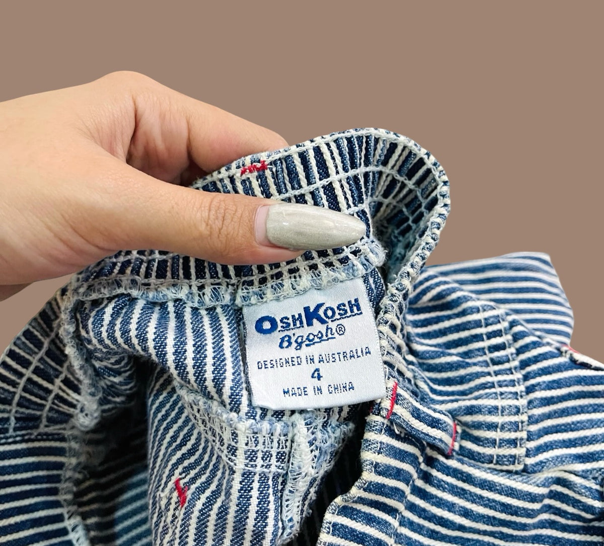 OshKosh B'gosh hickory stripe denim skirt