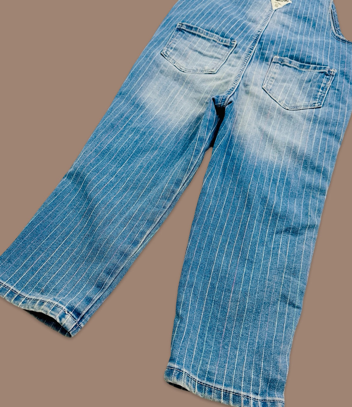 OshKosh B'gosh denim pinstripe overalls