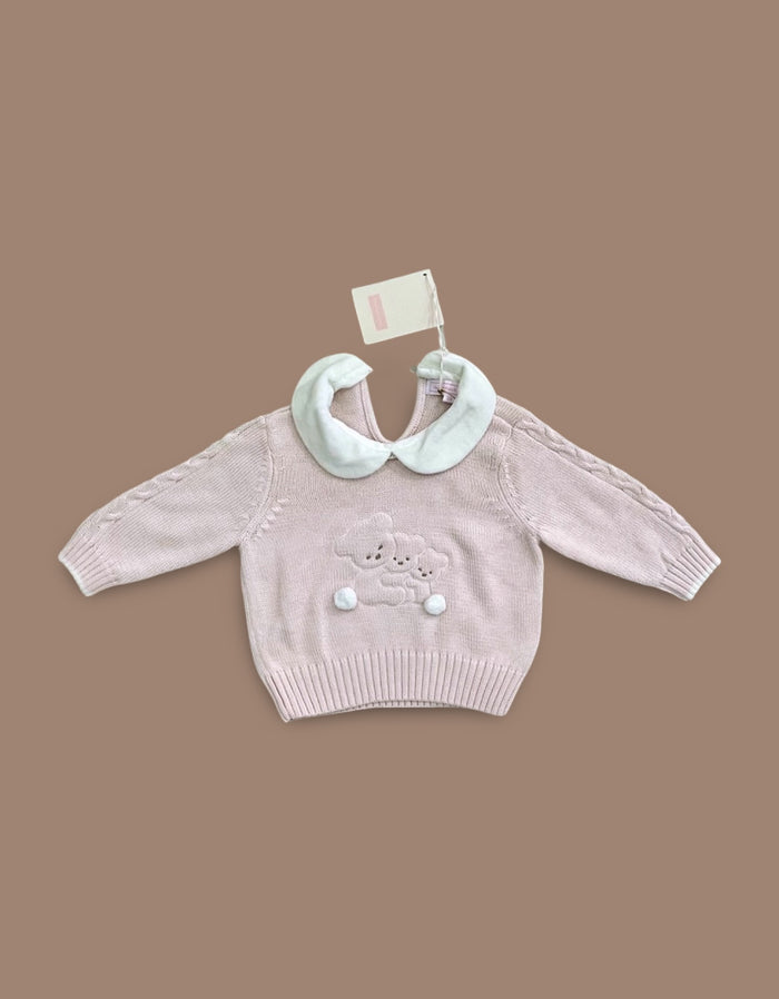 BRAND NEW nicholas & bears baby bear cable knit sweater