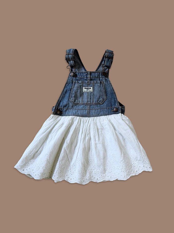 OshKosh B'gosh denim eyelet skirtalls