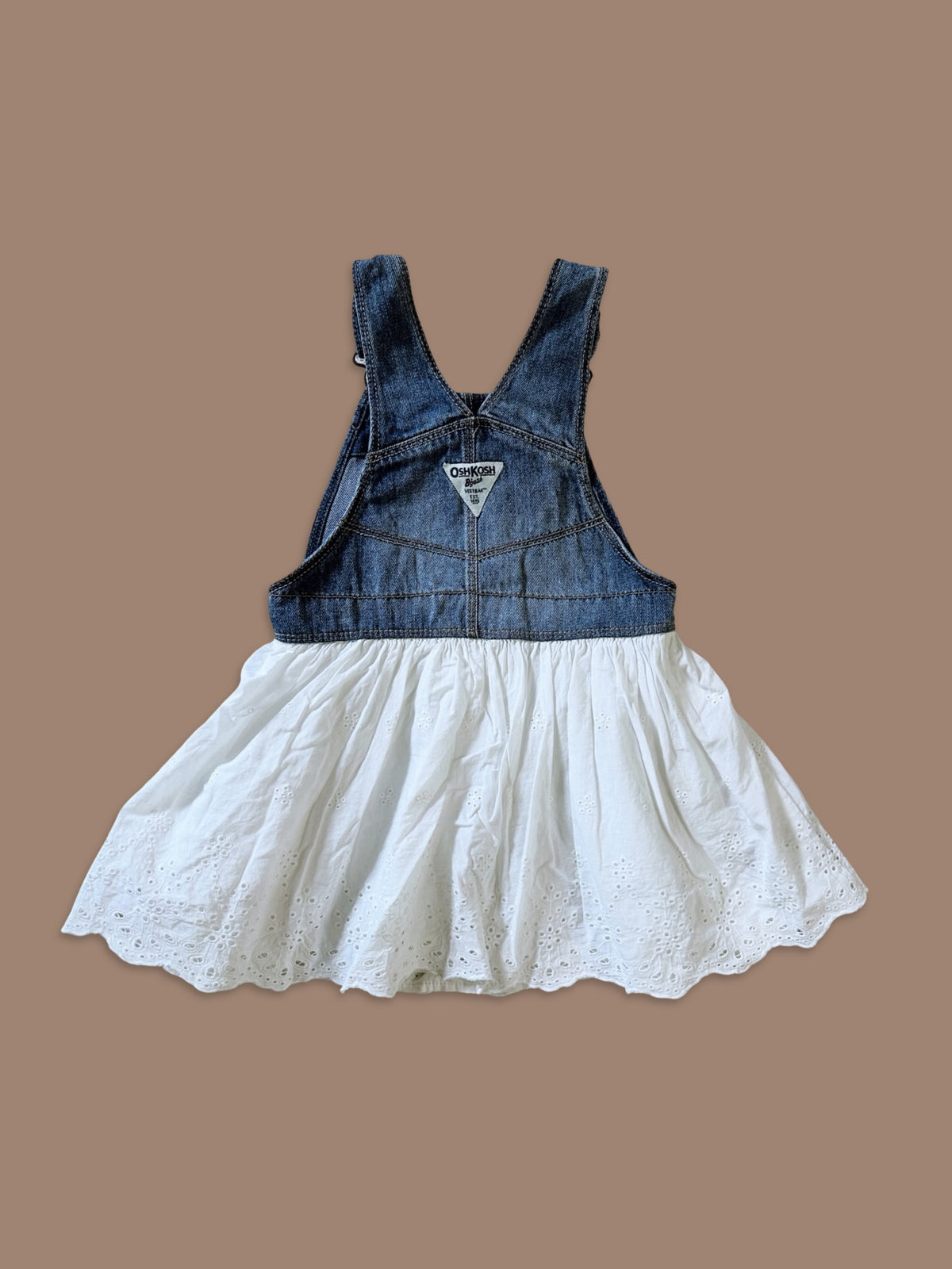 OshKosh B'gosh denim eyelet skirtalls