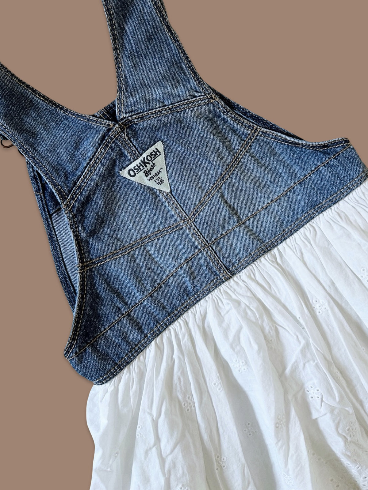 OshKosh B'gosh denim eyelet skirtalls