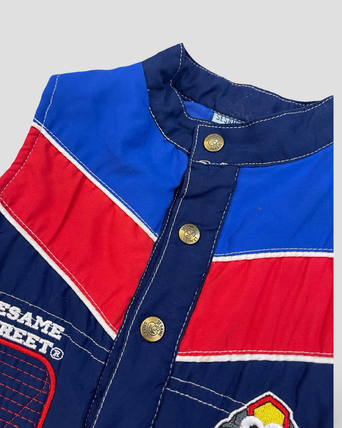 Vintage sesame street elmo “engine 123” vest