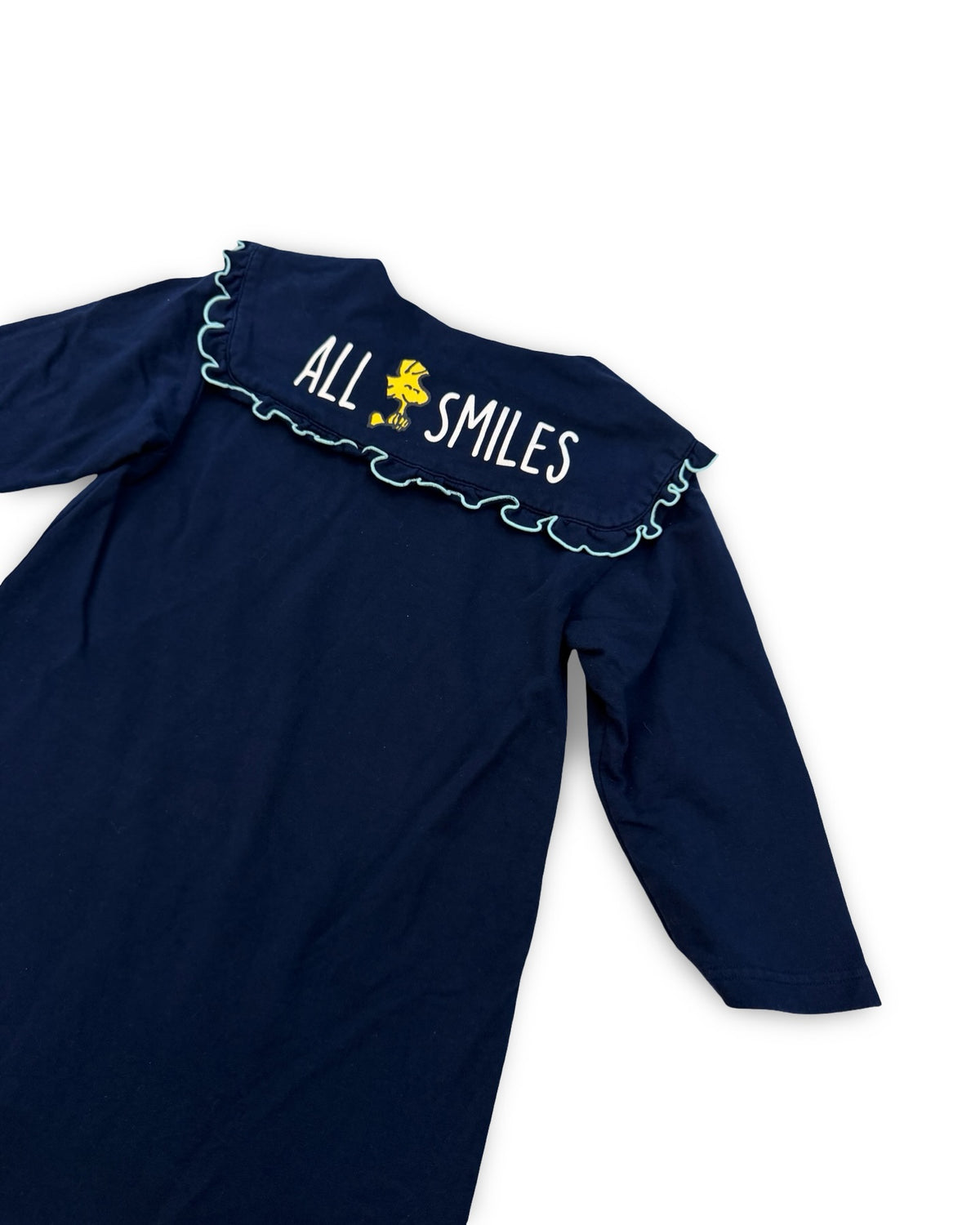 F2f peanuts snoopy navy ruffle collar dress