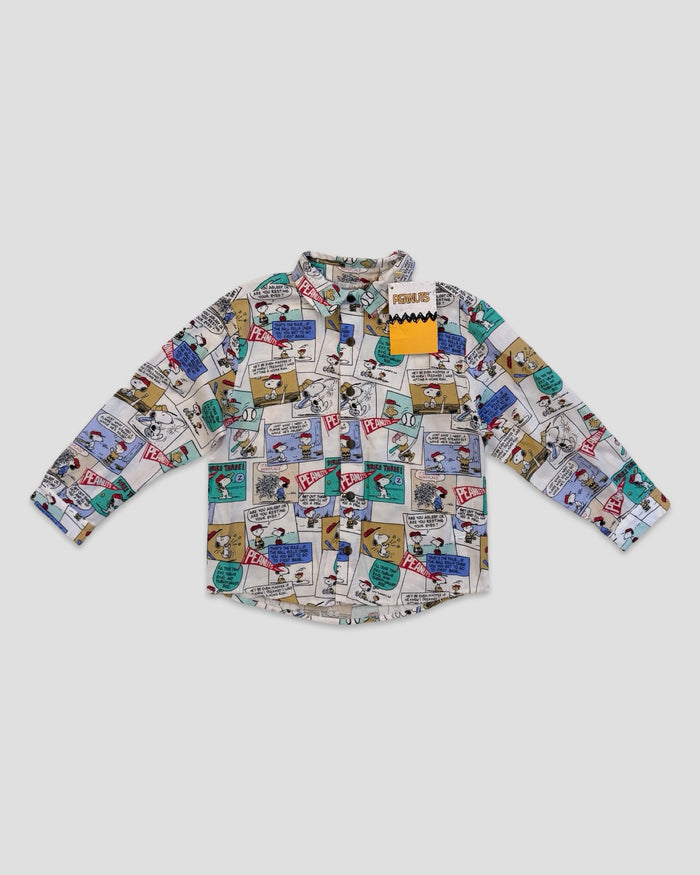 Peanuts comic strip button-down shirt