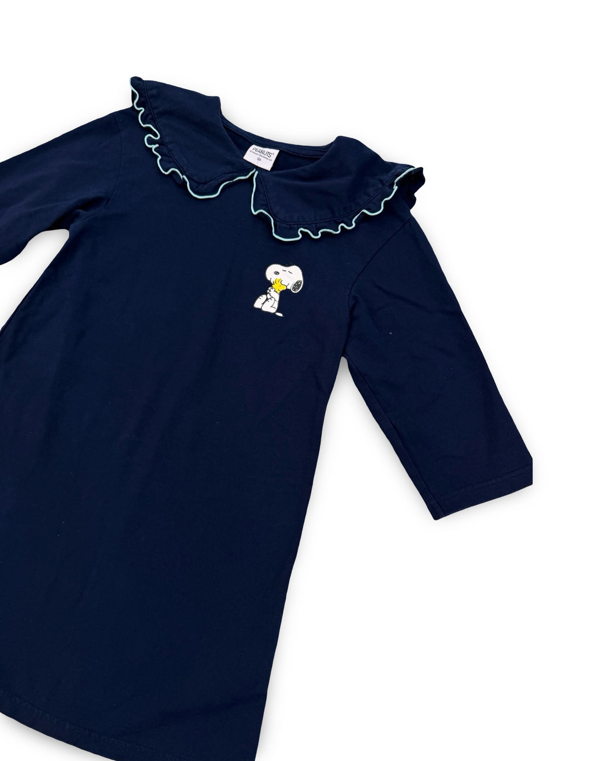 F2f peanuts snoopy navy ruffle collar dress