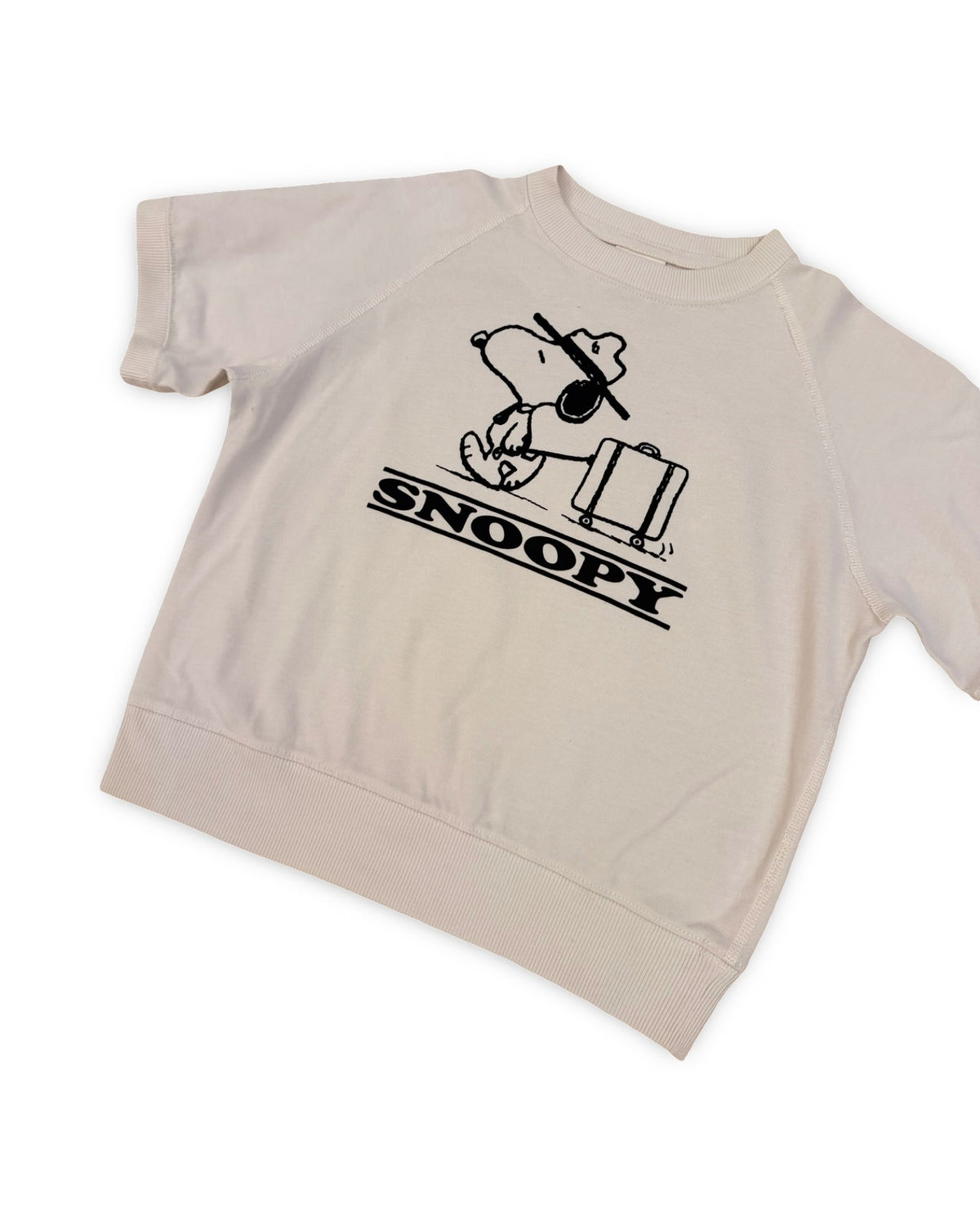 GU x peanuts snoopy travel short sleeve sweatshirt