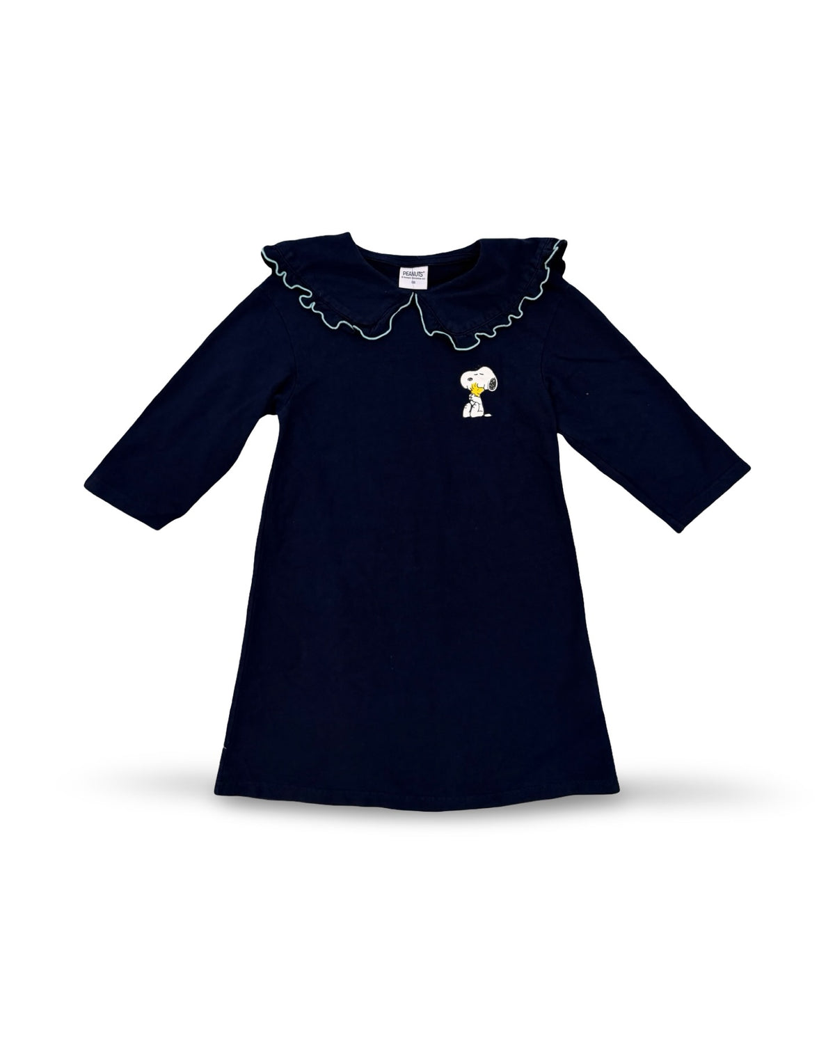 F2f peanuts snoopy navy ruffle collar dress