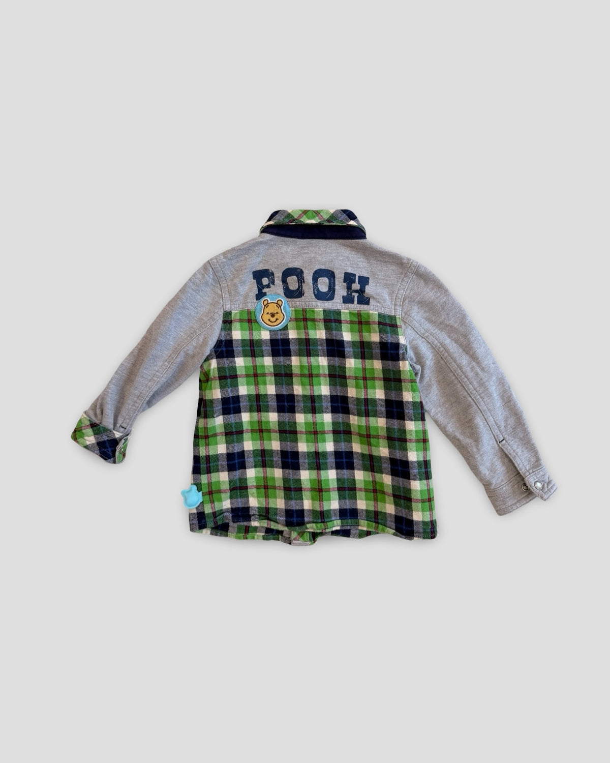 Disney tigger green flannel plaid long sleeve