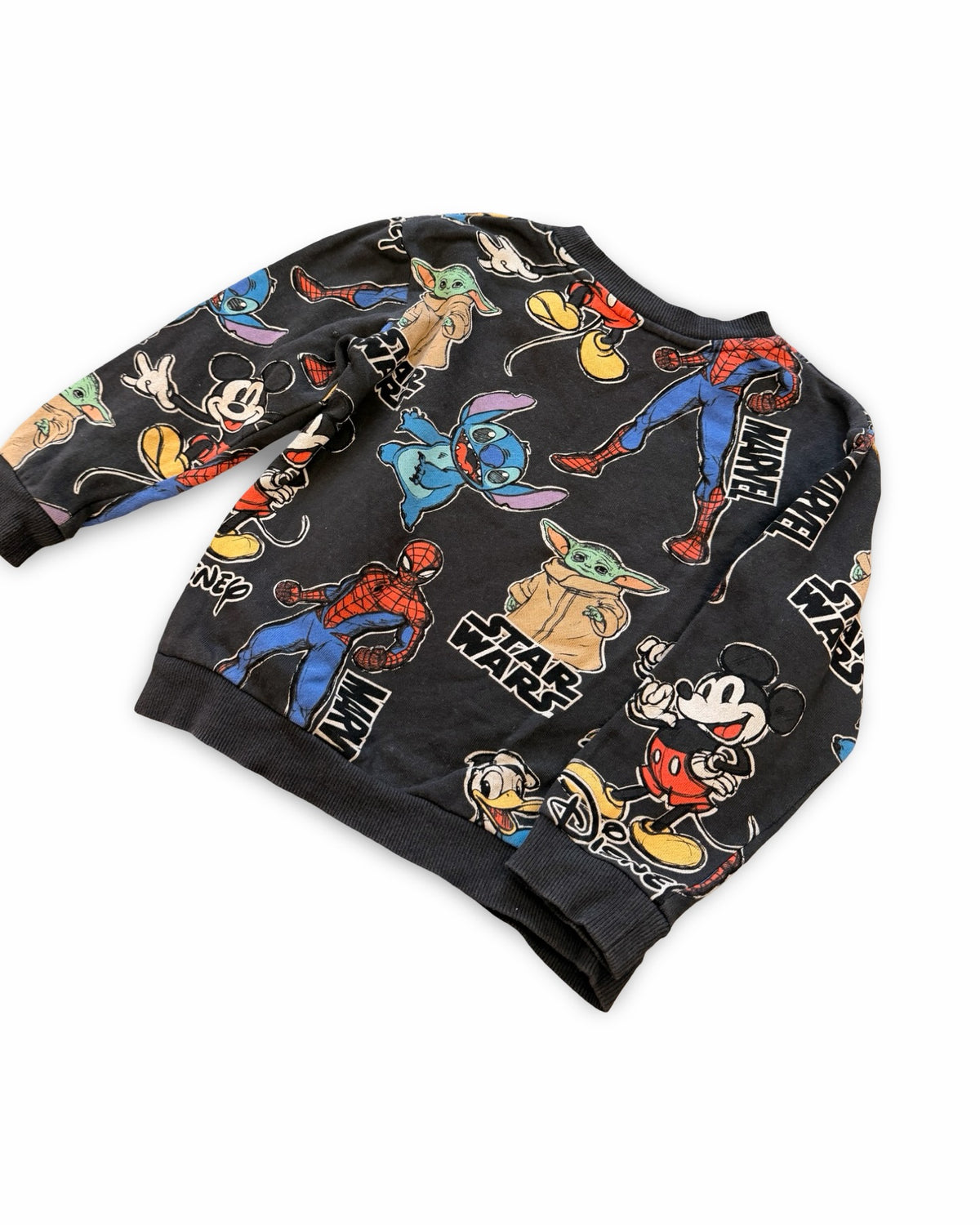 H&M disney & marvel character mashup sweatshirt