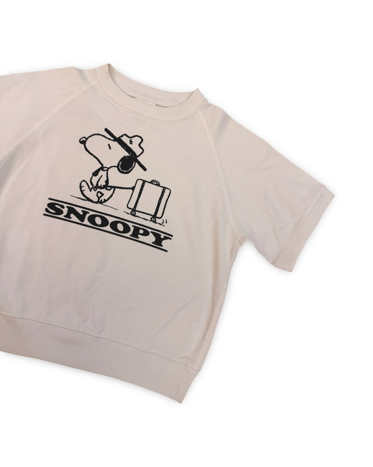 GU x peanuts snoopy travel short sleeve sweatshirt