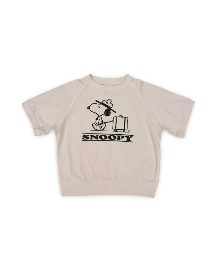 GU x peanuts snoopy travel short sleeve sweatshirt