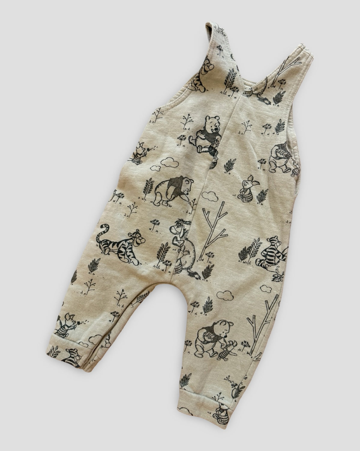 Classic pooh & friends sketch overalls