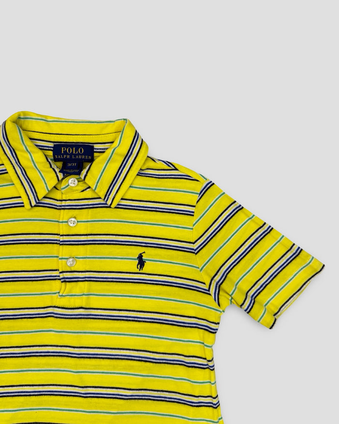 Ralph Lauren yellow striped polo shirt