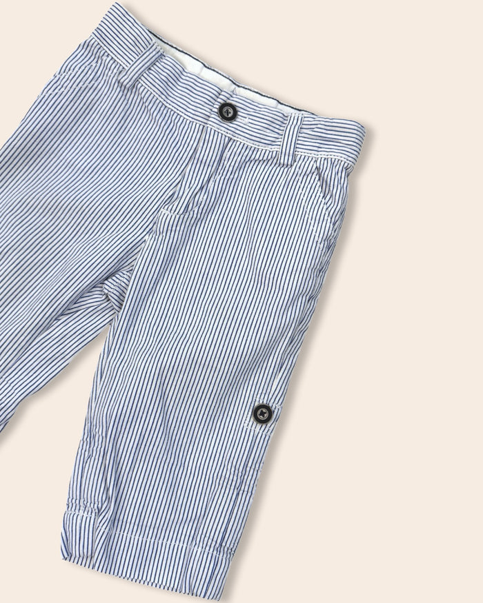 Jacadi striped twill trousers/shorts