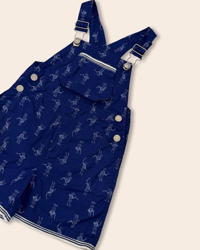 Jacadi printed short overalls