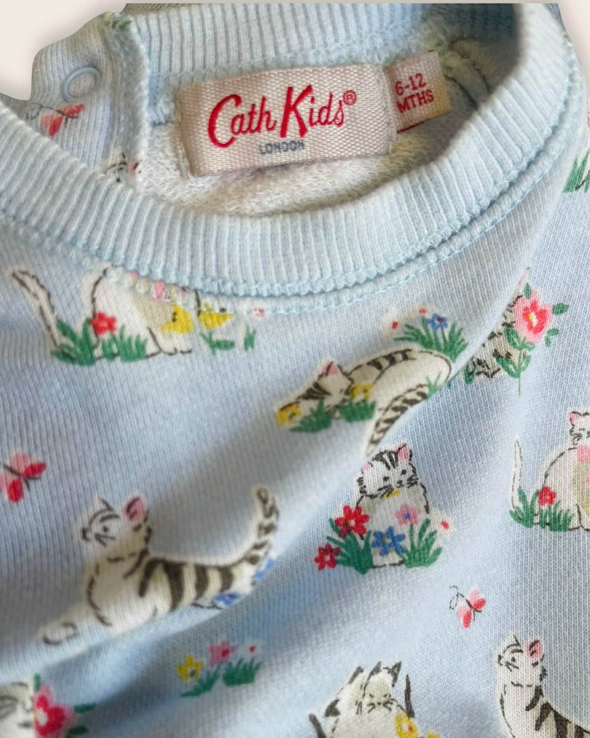 Tommy Hilfiger c• kidst•n authentic preloved sky blue kitten dress