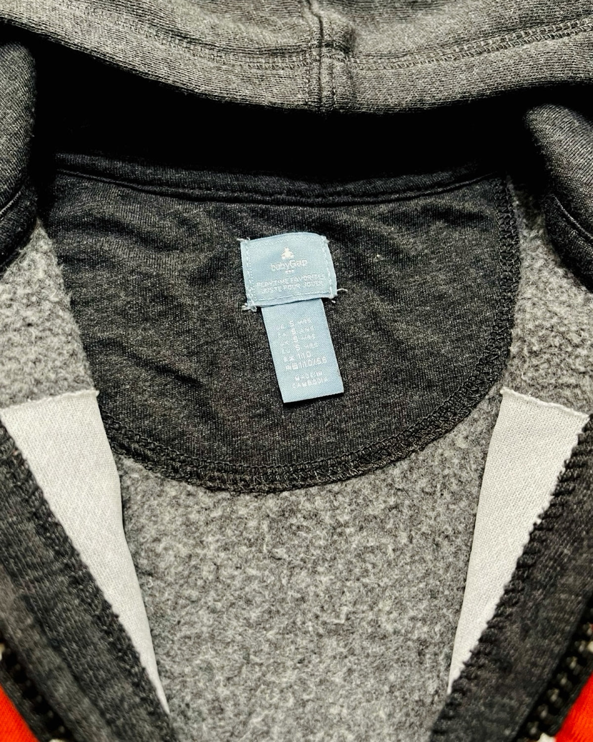 Gap zip-up logo hoodie