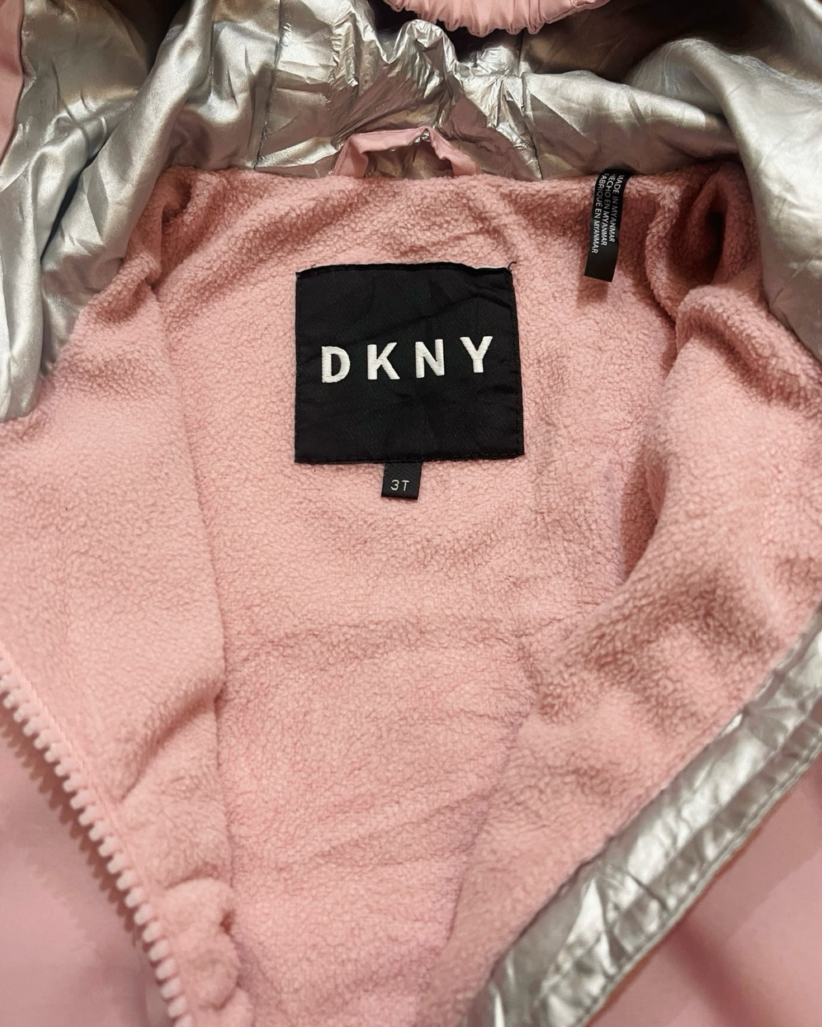 DKNY metallic logo windbreaker