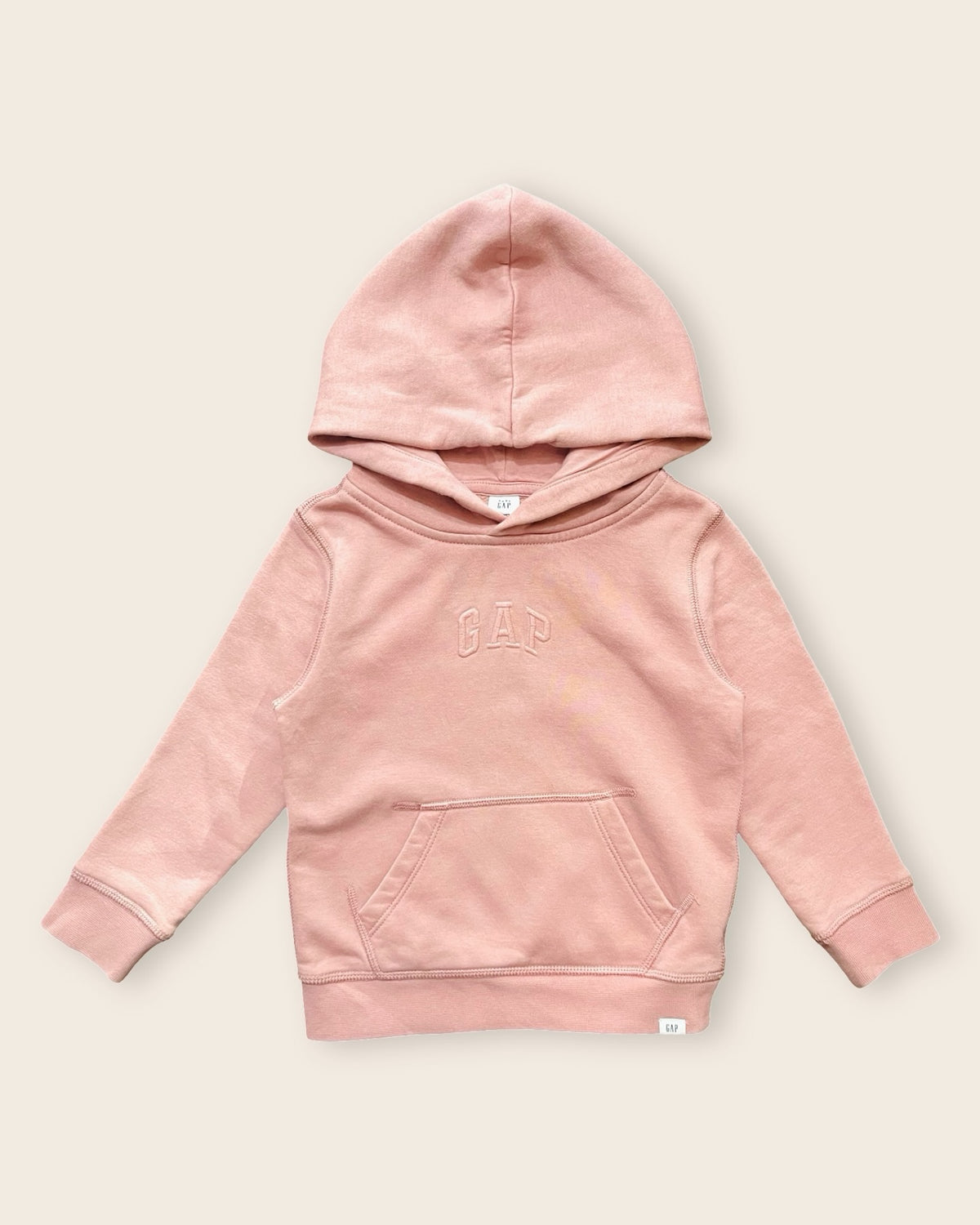 Gap coral tonal logo pullover hoodie